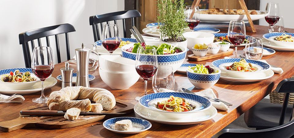 Artesano Casale Blu, servies in Italiaanse sfeer
