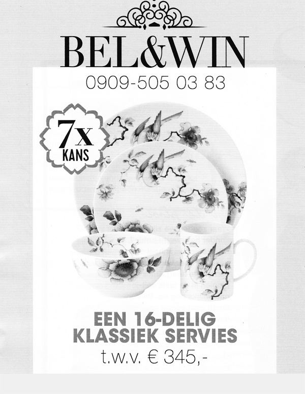 Libelle Bel & Win actie: Wedgwood Blue Bird