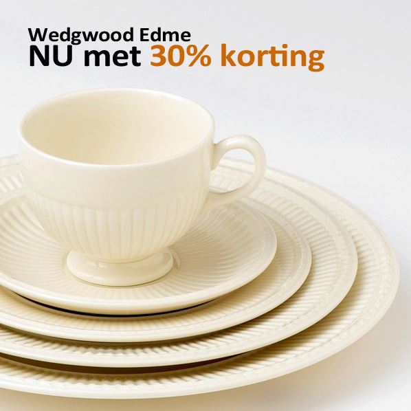 Nu 30% korting op Wedgwood Edme servies