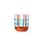 Ichendorf Milano Gesti Waterglas licht turquoise-oranje - 350 ml