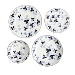 Wedgwood Wild Strawberry Inky Blue Dinerset 4-delig 
