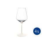 Villeroy & Boch Manufacture Rock Blanc Rode wijnglas - Set van 4