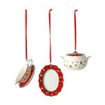 Villeroy & Boch Christmas Toy's Delight Decoration Ornamenten-set serveerdelen - set van 3