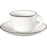 ASA Selection Ligne Noire Espressokop 0.07 ltr en schotel