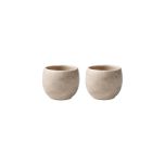 Villeroy en Boch Perlemor Home eierdop Sand set 2-dlg. 5,5 x 4,5 cm