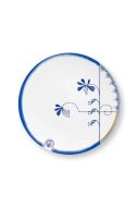 Pip Studio Pip & The Blue Bird Dessertbord 20 cm - wit 