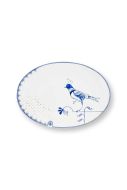Pip Studio Pip & The Blue Bird Bord Ovaal 30 x 21,5 cm - wit 