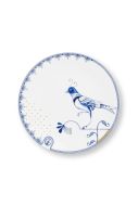 Pip Studio Pip & The Blue Bird Gebaksbord 18 cm - wit 
