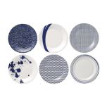 Royal Doulton Pacific Ontbijtbord 23 cm - Set van 6