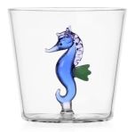 Ichendorf Milano Marine Garden Waterglas Seahorse Blue 350 ml