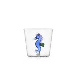 Ichendorf Milano Marine Garden Waterglas Seahorse Blue - set van 2