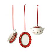 Villeroy & Boch Christmas Toy's Delight Decoration Ornamenten-set serveerdelen 3-delig