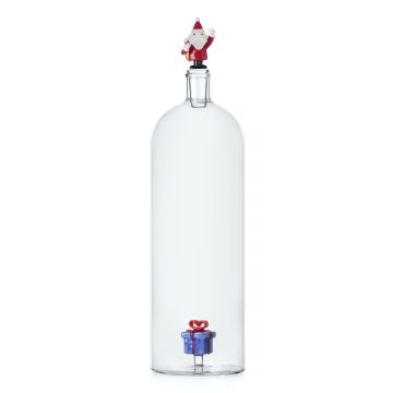 Ichendorf Milano Christmas Tales Waterkaraf Kerstman met Blauw Geschenk 1,15 ltr