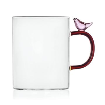 Ichendorf Milano Birds Glazen Mok Pink Bird