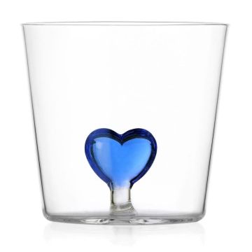 Ichendorf Milano Cuore Waterglas Blue Heart 
