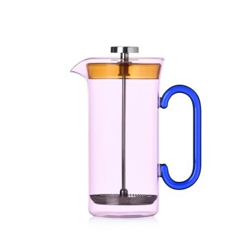 Ichendorf Milano Clarinette French Press Groot Yellow Pink Blue - 900 ml 