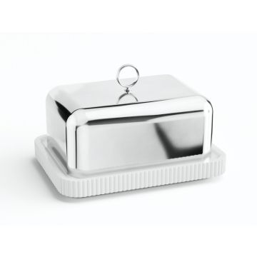 Georg Jensen Bernadotte Botervloot Porselein en RVS 