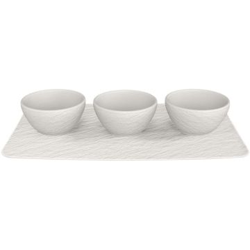 Villeroy & Boch Manufacture Rock blanc Dipschaaltje Set 4-delig