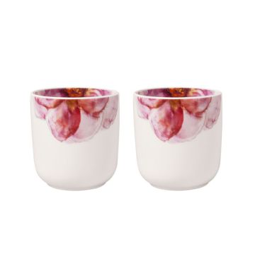 Villeroy & Boch Rose Garden Beker 0.29 ltr zonder oor - Set van 2