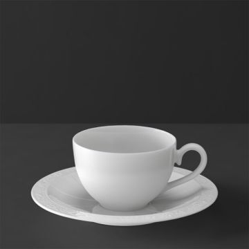 Villeroy & Boch White Pearl Koffiekop 0.20 ltr en schotel