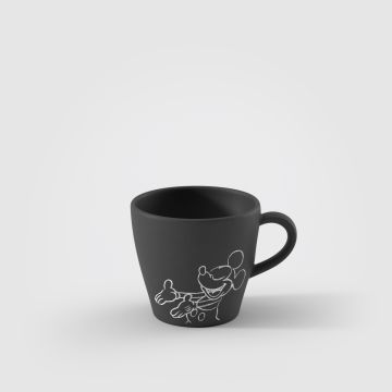  Villeroy & Boch Manufacture - Mickey Mouse Koffiekopje, zwart 160 ml 