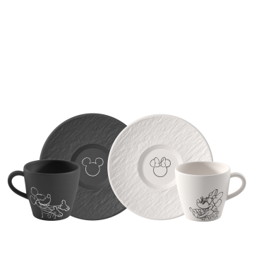 Villeroy & Boch Manufacture - Mickey Mouse Koffiekopje met schotel 4-delig