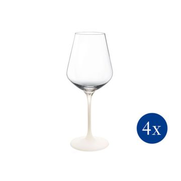 Villeroy & Boch Manufacture Rock Blanc Rode wijnglas - Set van 4