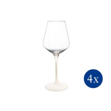 Villeroy & Boch Manufacture Rock Blanc Witte wijnglas - Set van 4