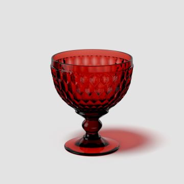 Villeroy & Boch Boston Coloured Dessertschaaltje met voet 12,5 cm - Rood