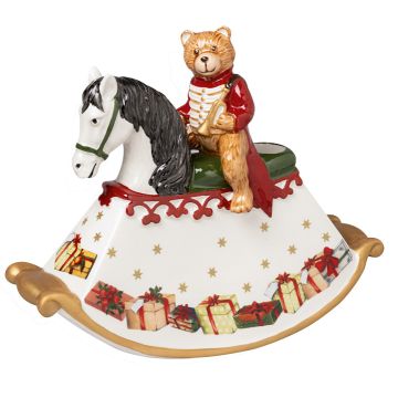 Villeroy & Boch Christmas Toys Kerstkandelaar met Schommelpaard-look