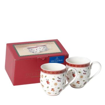 Villeroy & Boch Christmas Toy's Delight Beker Toys, Set van 2 in Kadodoos