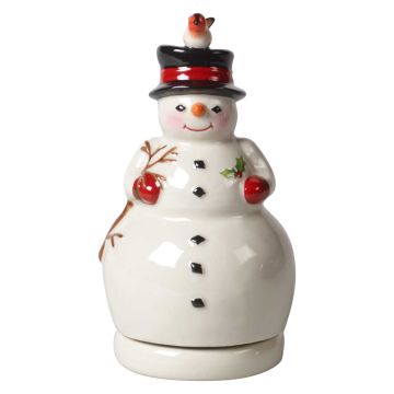 Villeroy & Boch Christmas Nostalgic Melody Sneeuwman, draaiend - met speeldoos