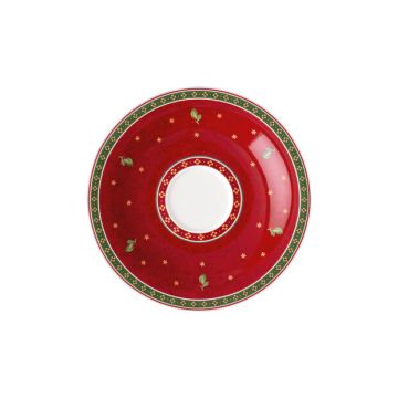 Villeroy & Boch Christmas Toy's Delight koffiekop schotel rood