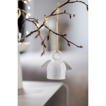 Villeroy & Boch Christmas Winter Glow Ornament Angel 9x5x7,5 cm