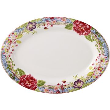 Gien Millefleurs Serveerschaal Ovaal 37 x 26 cm