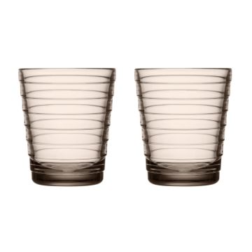 Iittala Aino Aalto Waterglas 220 ml Linnen – set van 2