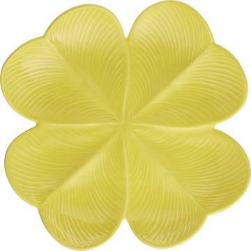 Gien Jour de Chance Schaal Klaverblad – Geel 