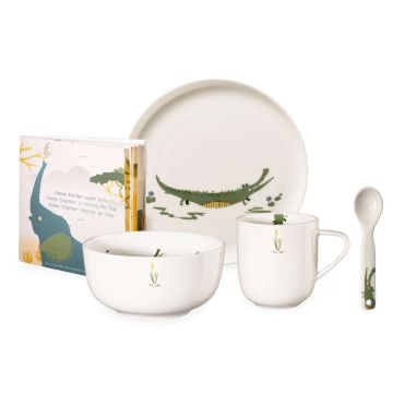 ASA Selection Kids Kinderservies Croco Krokodil 5-delig