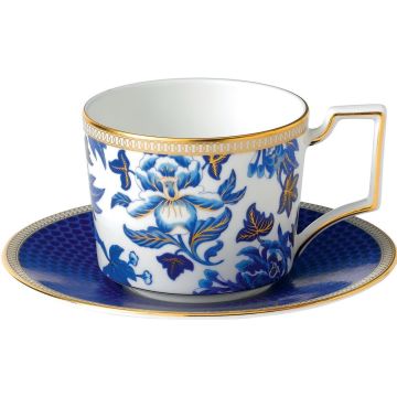 Wedgwood Hibiscus Theekop en schotel