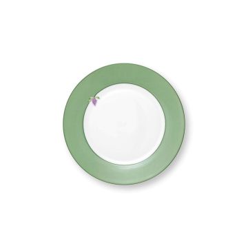 Pip Studio Lily & Lotus Ontbijtbord 23 cm Uni Light Green