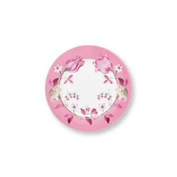 Pip Studio Jolie Tulip Ontbijtbord 23 cm - Pink