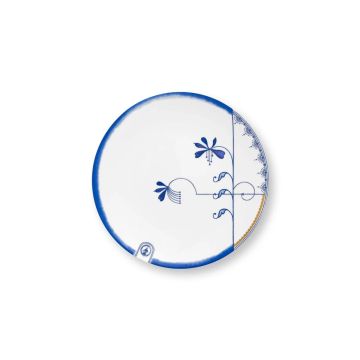 Pip Studio Pip & The Blue Bird Dessertbord 20 cm - wit 