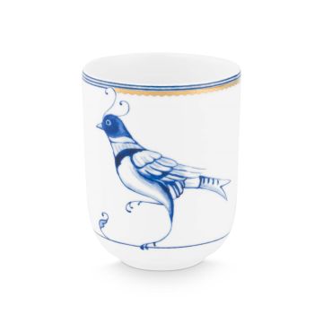 Pip Studio Pip & The Blue Bird Mok 250 ml - wit 