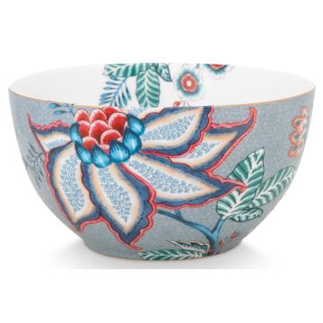 Pip Studio Flower Festival Ontbijtkom 15 cm Light Blue