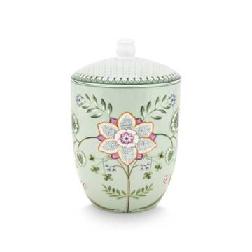 Pip Studio Lily & Lotus Voorraadpot 1500 ml Light Green