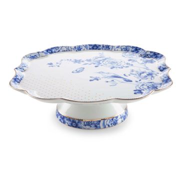 Pip Studio Royal White Taartschaal op voet 24 cm