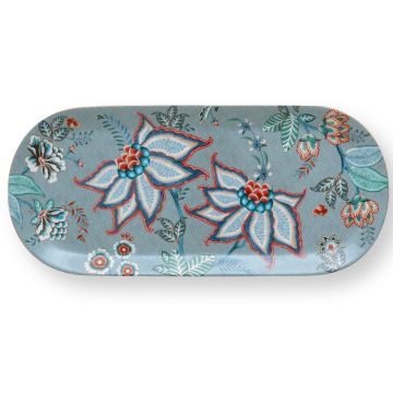 Pip Studio Flower Festival Cakeschaal 33.3 x 15.5 cm Light Blue