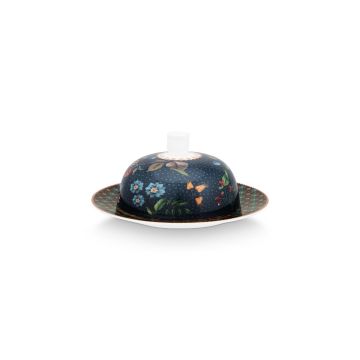 Pip Studio Berry Blues Botervloot rond 17 x 8 cm