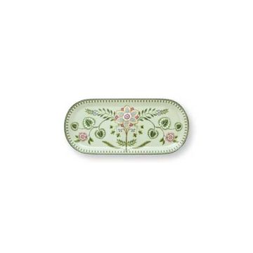Pip Studio Lily & Lotus Cakeschaal 33.3 x15.5 cm Light Green  