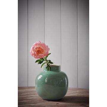Pip Studio Home Vaas Metaal Rond 25 cm - Groen